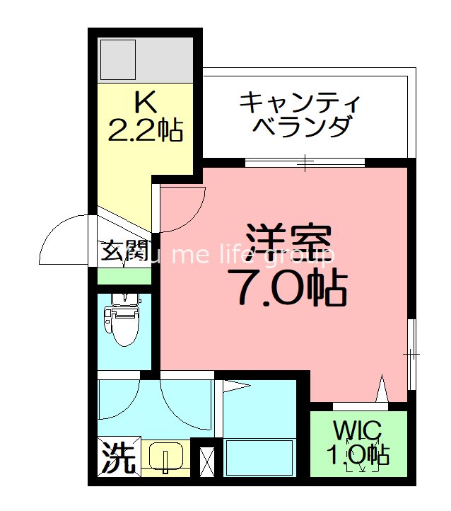 藤沢市片瀬海岸のマンションの間取り