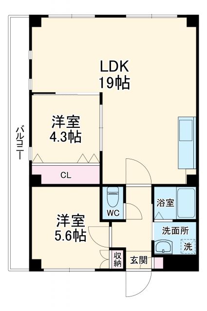 シェモワ箕面の間取り