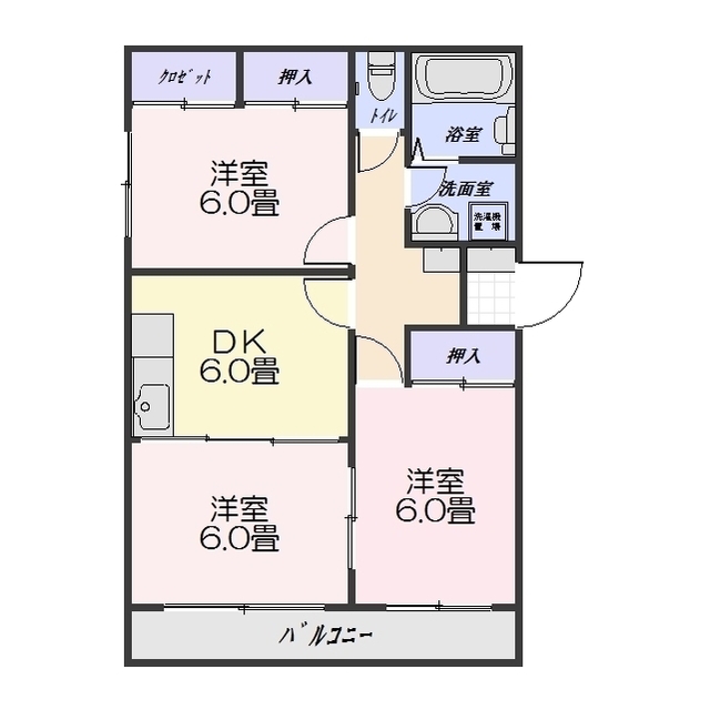 コーポアメミヤの間取り