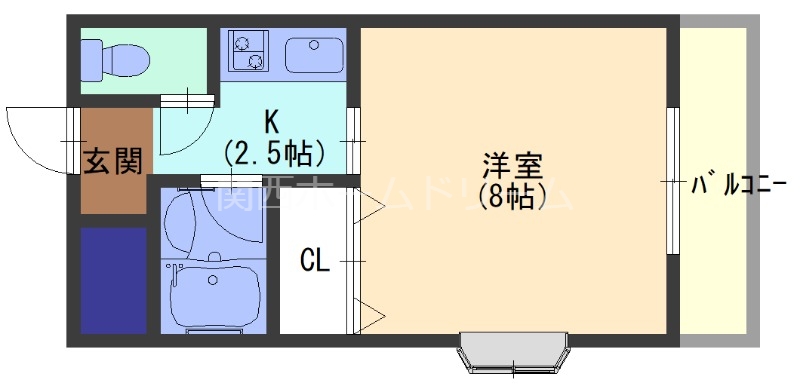 守口市春日町のマンションの間取り