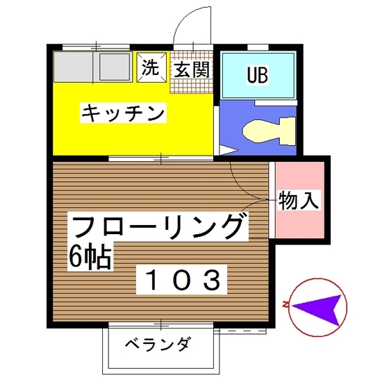 サンコート館山の間取り