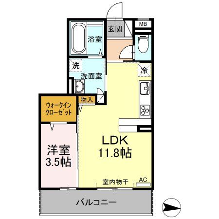 Ｋ・レーヴの間取り