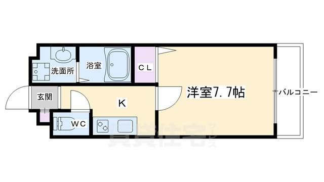 シエルコート一乗寺の間取り