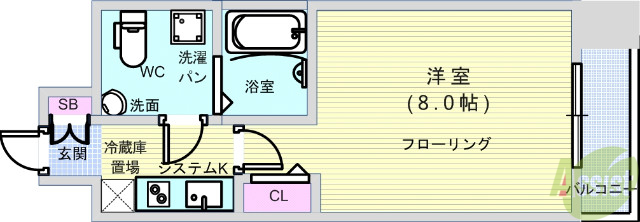 SERENiTE北浜の間取り