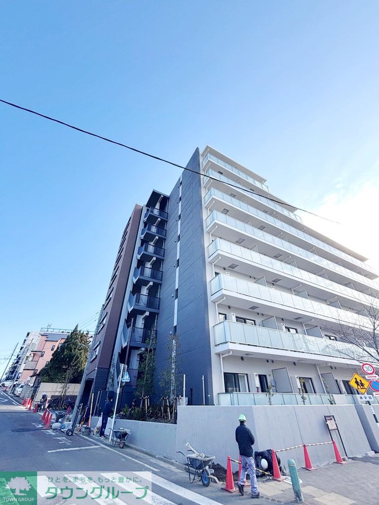 【大田区仲池上のマンションの建物外観】