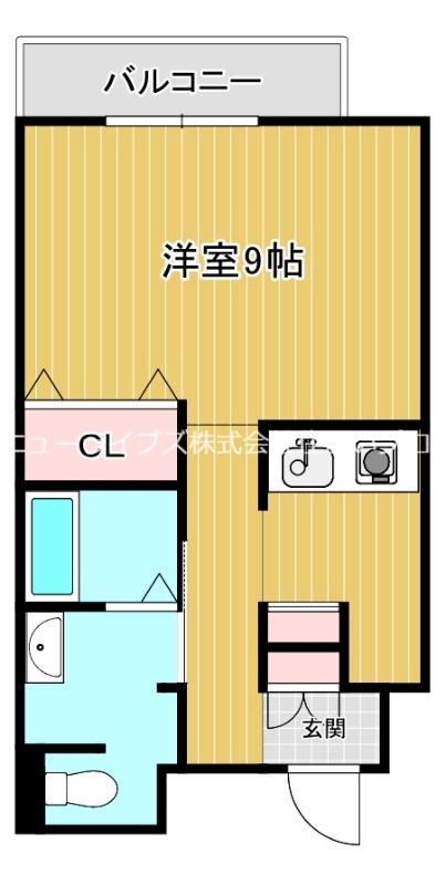 門真市岸和田のマンションの間取り