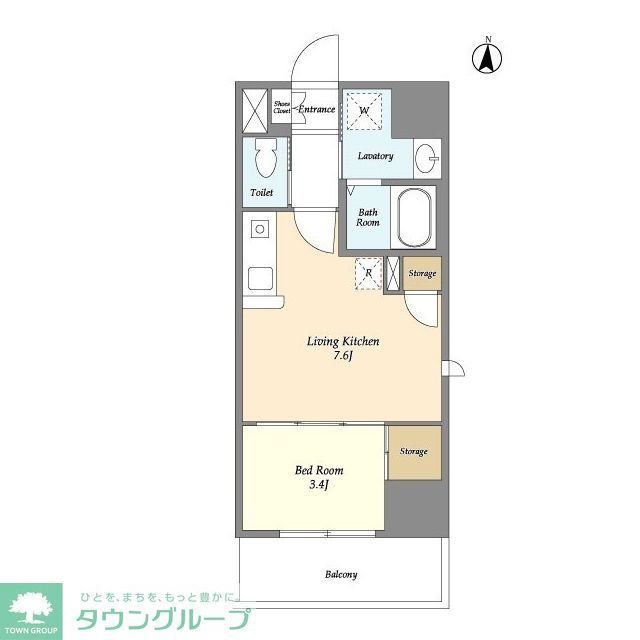 川口市金山町のマンションの間取り