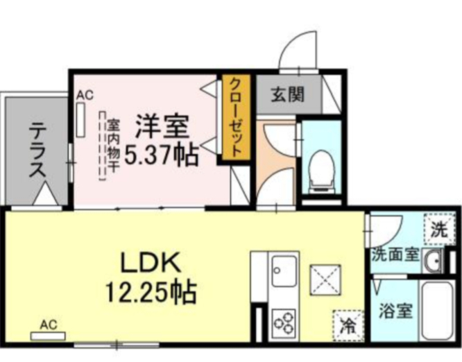 レクシア一ツ家の間取り