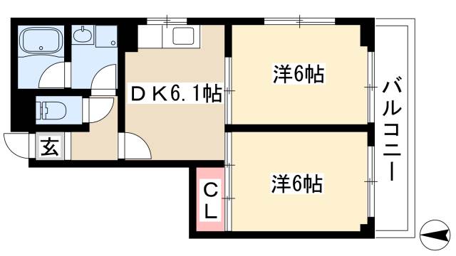 レスカール白金の間取り