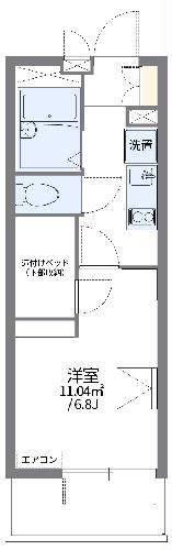 レオパレスひご本荘の間取り