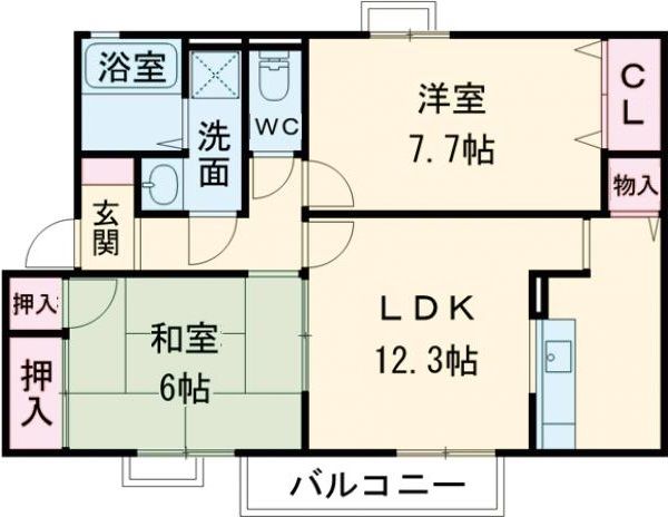 クールシャルムの間取り