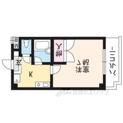 【ヴェルメゾン北大路の間取り】