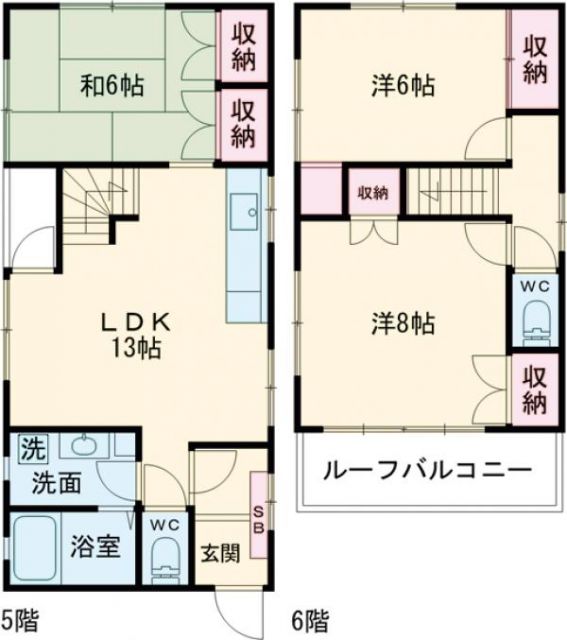 プチピエール三軒茶屋の間取り