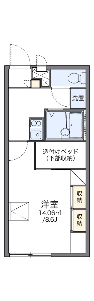 レオパレス伊勢の間取り