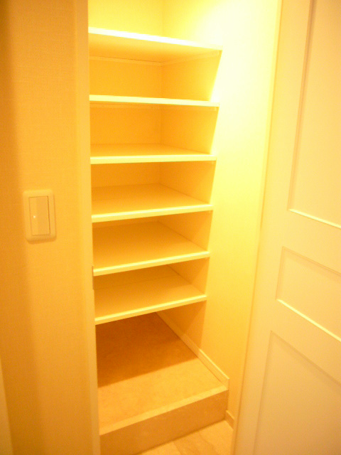 収納　玄関にあるシューズクローゼット。収納力充分です