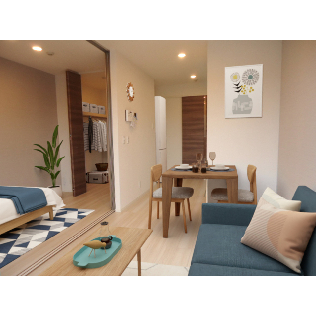 居室・リビング　家具家電はイメージです。実際には設置され