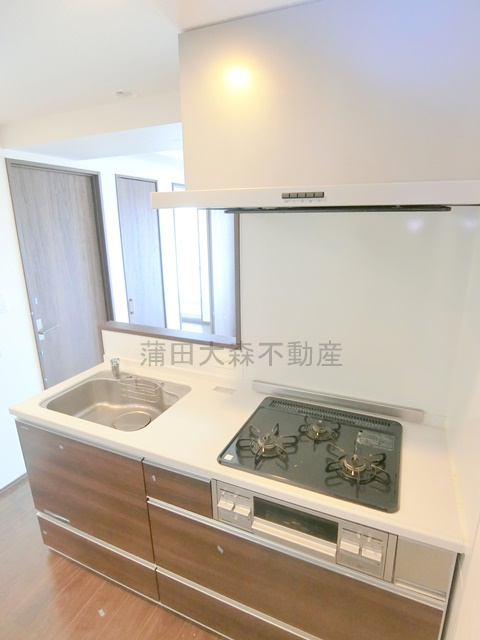 キッチン　3口グリル付システムキッチン