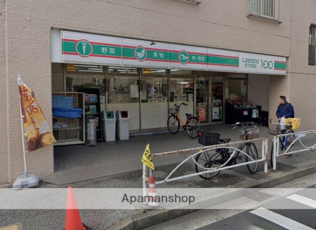コンビニ　ローソンストア１００（コンビニ）まで368m
