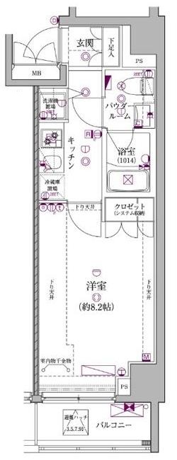 ＪＲ山手線 日暮里駅 徒歩8分 10階建 築12年の間取り写真
