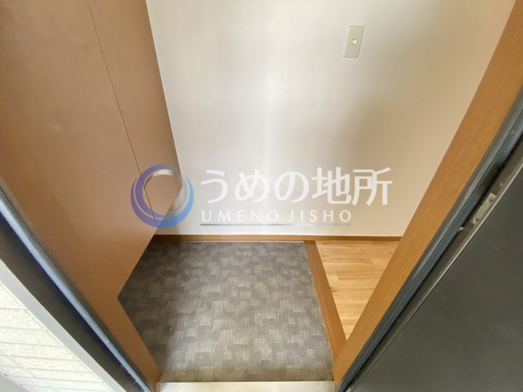 西鉄天神大牟田線 宮の陣駅 徒歩30分 2階建 築26年の玄関写真