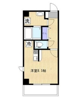 ＪＲ常磐線 南千住駅 徒歩4分 7階建 築10年の間取り写真