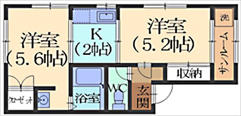 クラージュの間取り