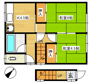 弁天町住居の間取り