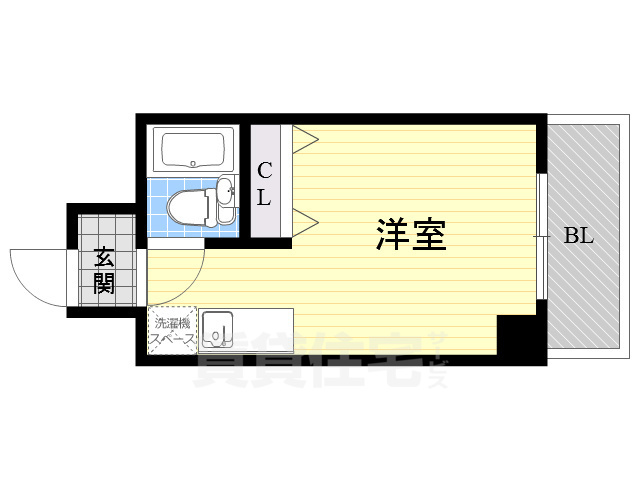 神戸市東灘区甲南町のマンションの間取り