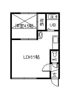 ハンドレッドヴィレッジＩ棟の間取り