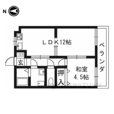 メロディーハイム東羅の間取り