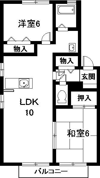 フォレストパーク　Ｂ棟の間取り