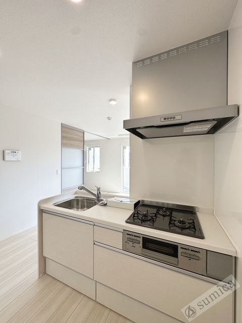 キッチン　３口システムキッチン・お料理グレードア