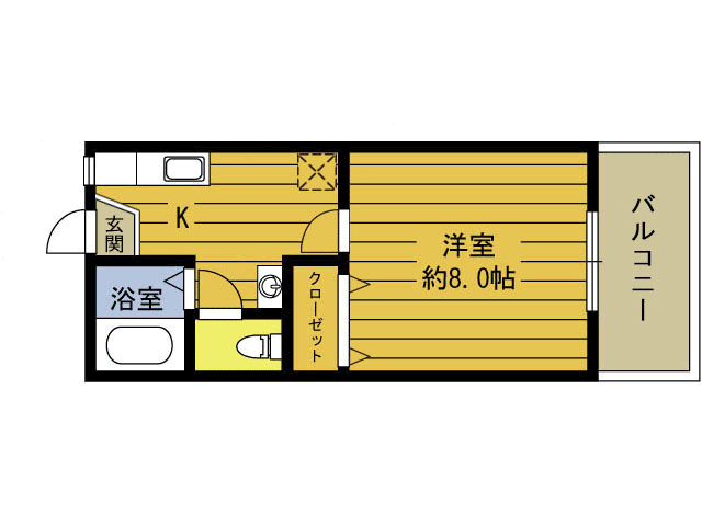 コスモハイツタカオ　Ｆの間取り