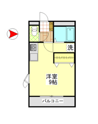 【ウィステリアコート西中新田IIIの間取り】