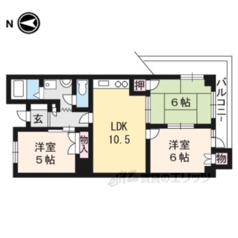 ヒルデン北山の間取り