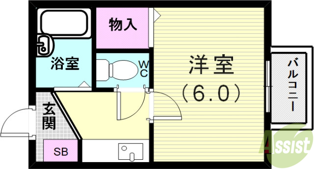 パルファン蓮宮の間取り