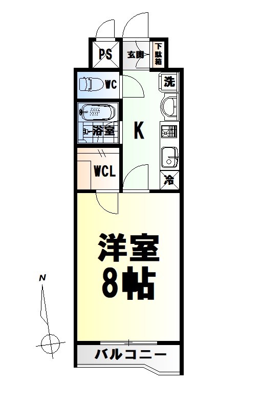 仙台市青葉区上杉のマンションの間取り