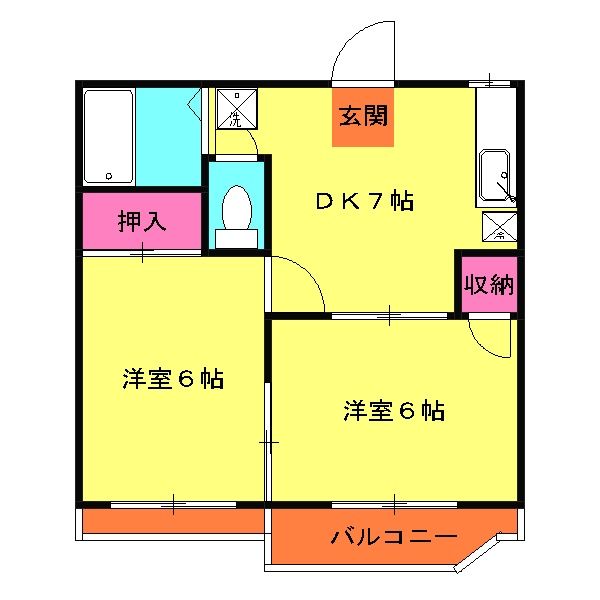 神奈川県横須賀市汐入町４（アパート）の賃貸物件の間取り