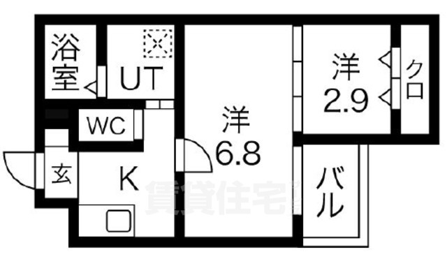 堺市堺区三宝町のマンションの間取り