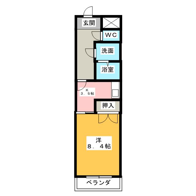 クレールシャンブルの間取り