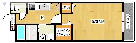 新潟市北区白新町のマンションの間取り