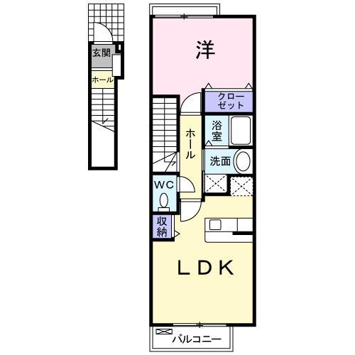 ［大東建託］ＳＡＫＵＲＡ　Ａ　（三沢市）の間取り