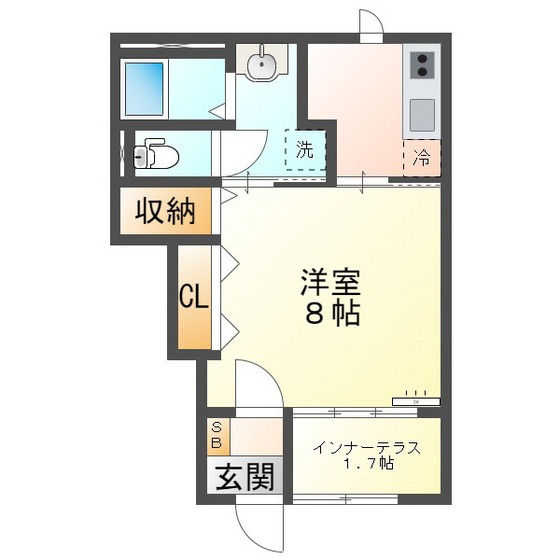 ソシア鈴鹿Ｂの間取り