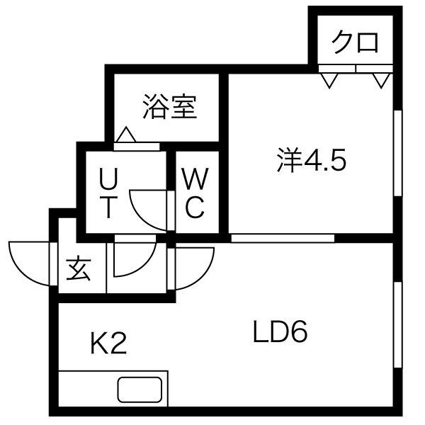 【マイルーム環状通東A棟の間取り】