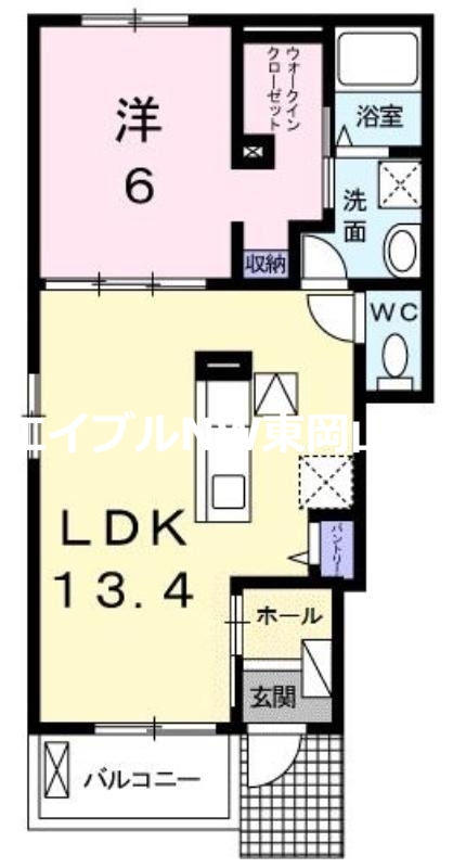 ラフレシールアンジュ　Ｂの間取り