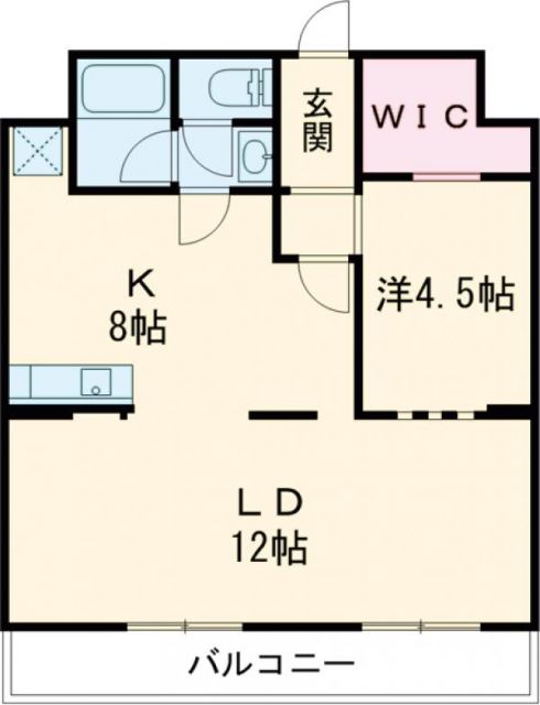 神戸市西区枝吉のマンションの間取り