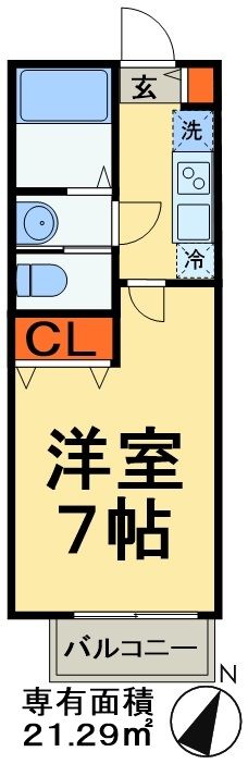 松戸市新作のアパートの間取り