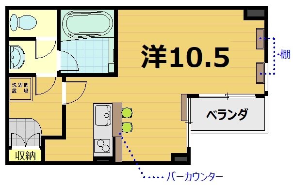 第47長栄フォルム御幸町の間取り