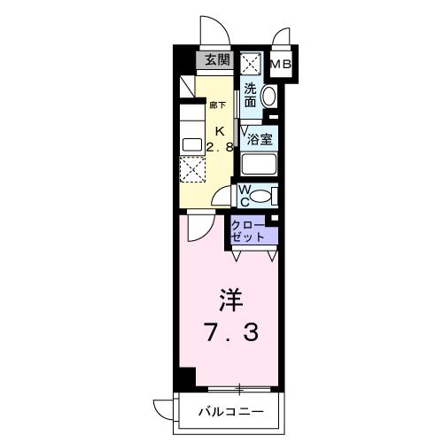 ラフレシール　ＳＨＩＭＡの間取り