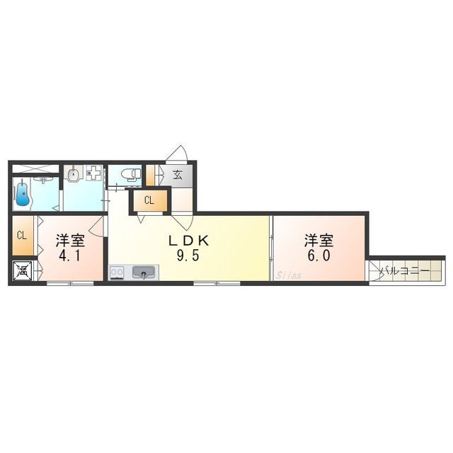 GRANDIR石津川の間取り